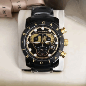 Relógio Bvlgari CH 45 Preto Gold