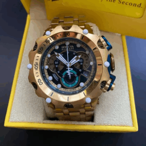 Relogio Invicta Venon dourado / verde
